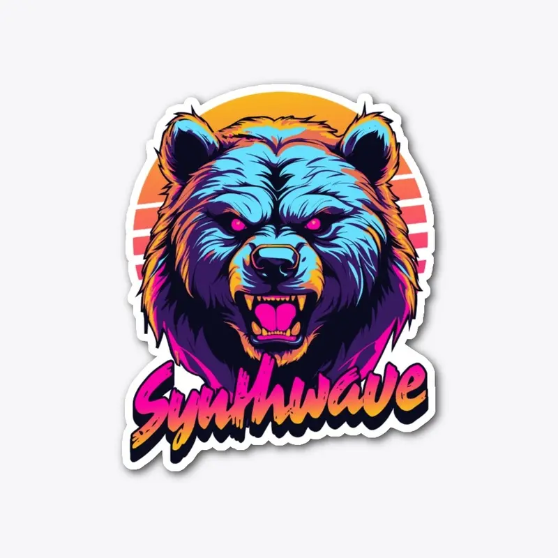 Synthwave Bear